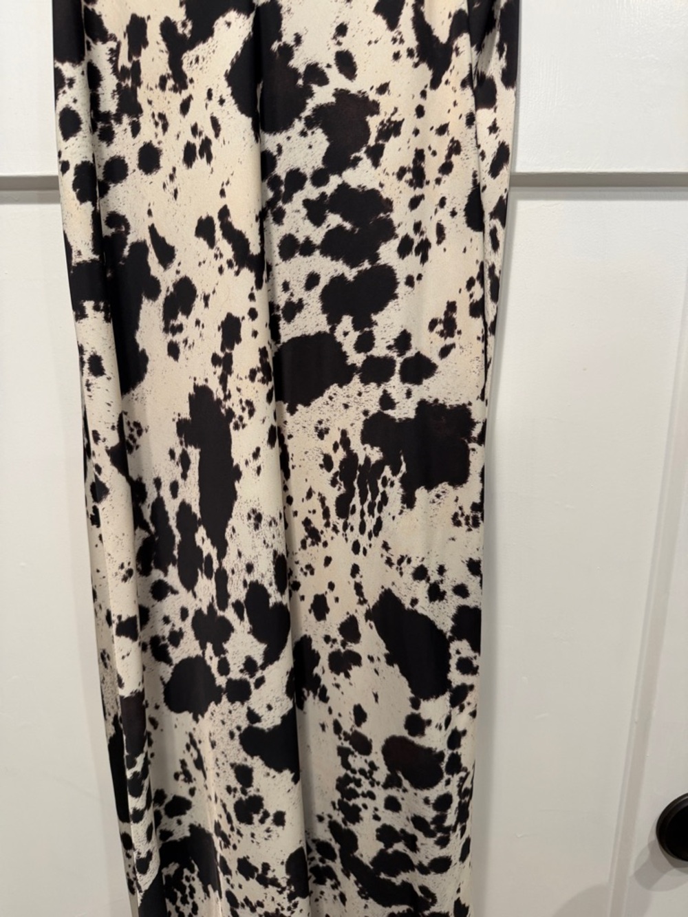 RESA Black and White Spatter Maxi Slip Dress - Picture 5 of 5